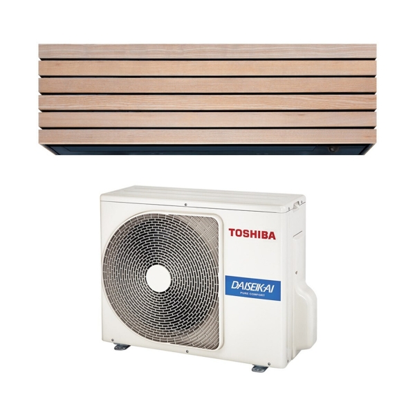 Toshiba Daisekai 10 Κλιματιστικό Inverter 9000 BTU A+++/A+++ με Ιονιστή και WiFi Wood